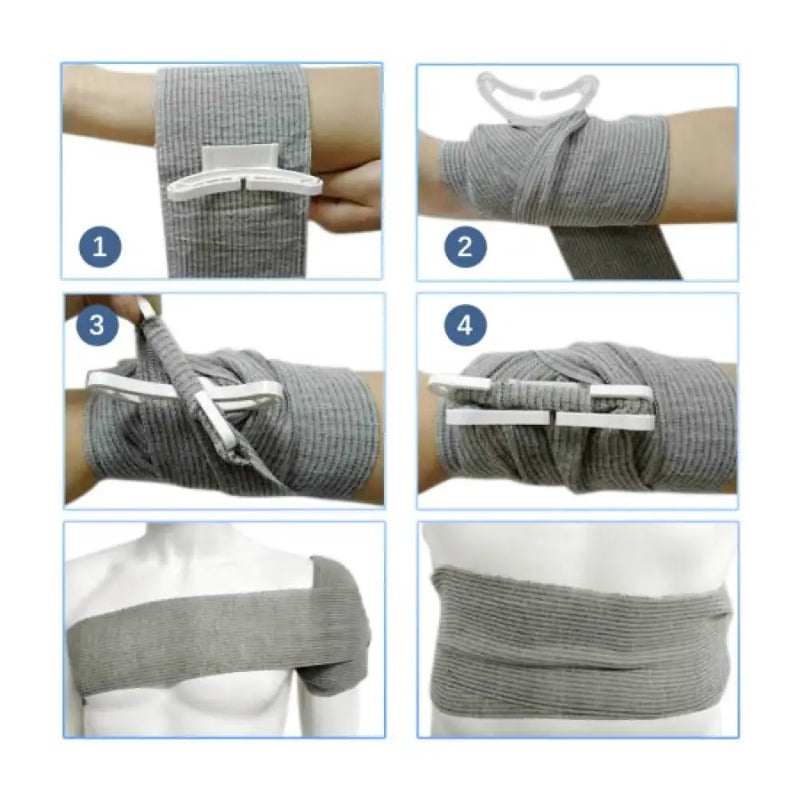 2Pcs 6Inch Israeli Bandage Emergency Compression Trauma Wound Dressing For First Aid