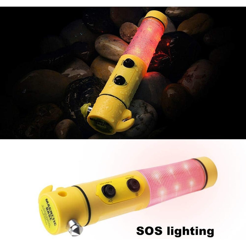 Colilove  Flashlights Yellow Multi-functional car safety hammer with Flashlight