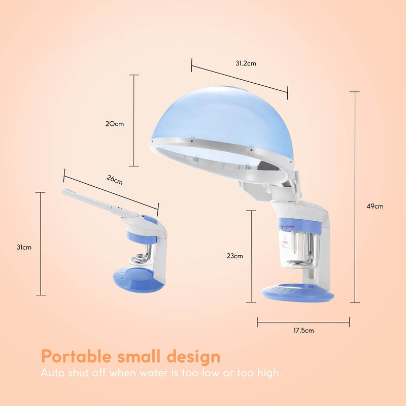 Colilove 2 In 1 Facial and Hair Steamer Face Skin Portable Table Top Steam Ozone Machine  Electronic facial steamers