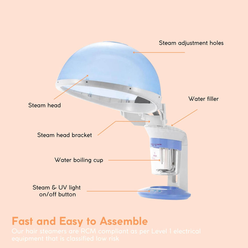 Colilove 2 In 1 Facial and Hair Steamer Face Skin Portable Table Top Steam Ozone Machine  Electronic facial steamers