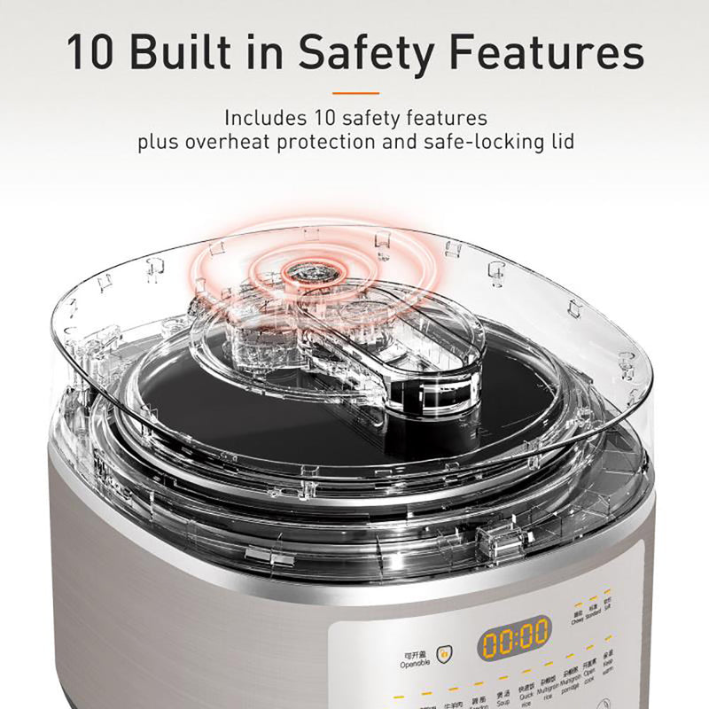 Colilove Induction Heating Pressure Cooker 5L Double Liner Pot AU Version Pressure cookers, electric