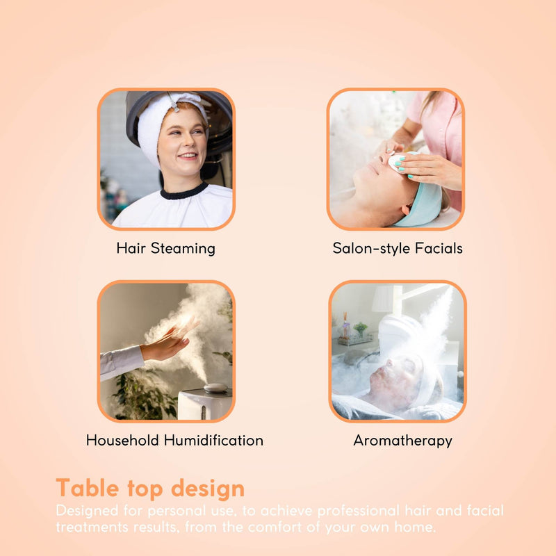Colilove 2 In 1 Facial and Hair Steamer Face Skin Portable Table Top Steam Ozone Machine  Electronic facial steamers