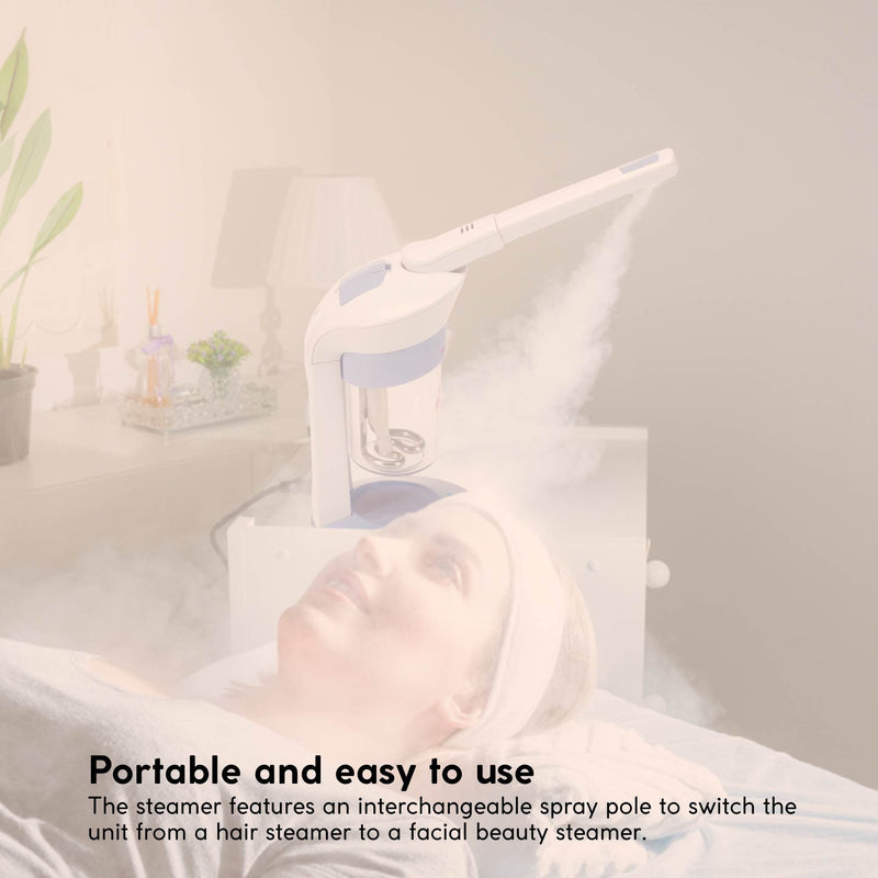 Colilove 2 In 1 Facial and Hair Steamer Face Skin Portable Table Top Steam Ozone Machine  Electronic facial steamers