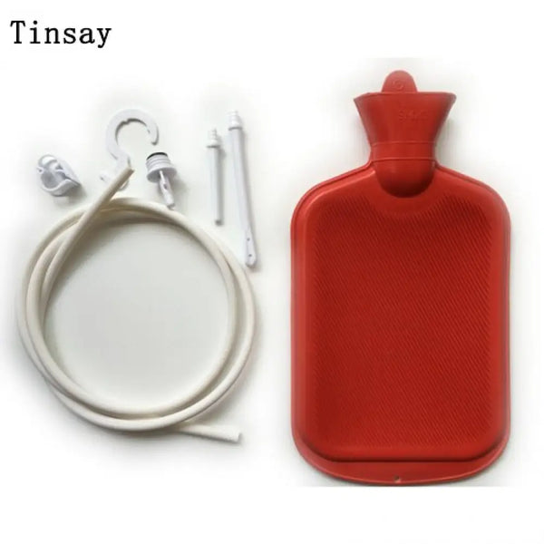 Water Bottle Cleansing Kit Enema Anal Kit Bag Rubber Personal Health Cleanse 2000Ml