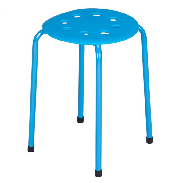 5-Piece Stackable Round Stool In Five Colors