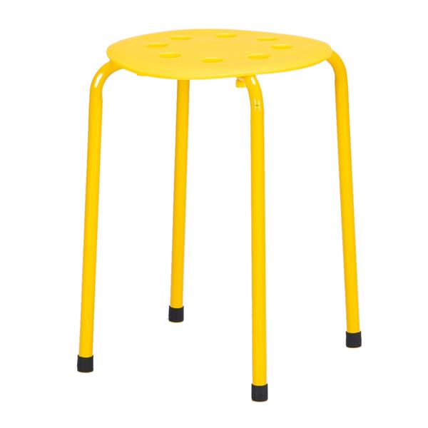 5-Piece Stackable Round Stool In Five Colors