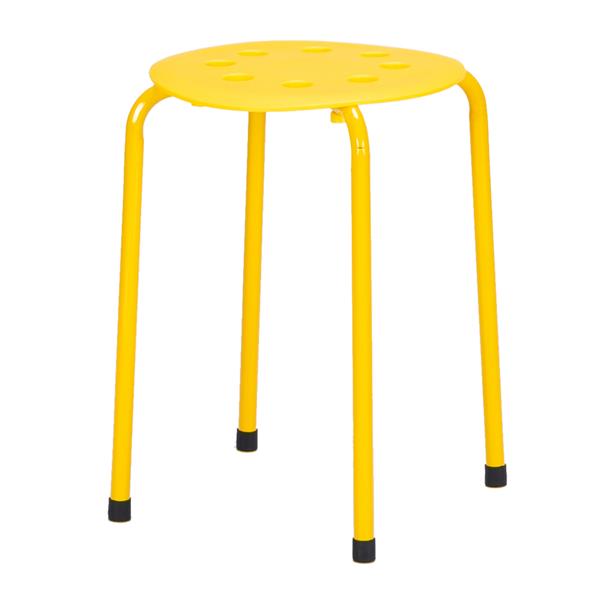 5-Piece Stackable Round Stool In Five Colors