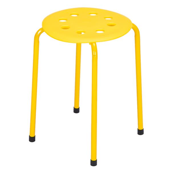 5-Piece Stackable Round Stool In Five Colors