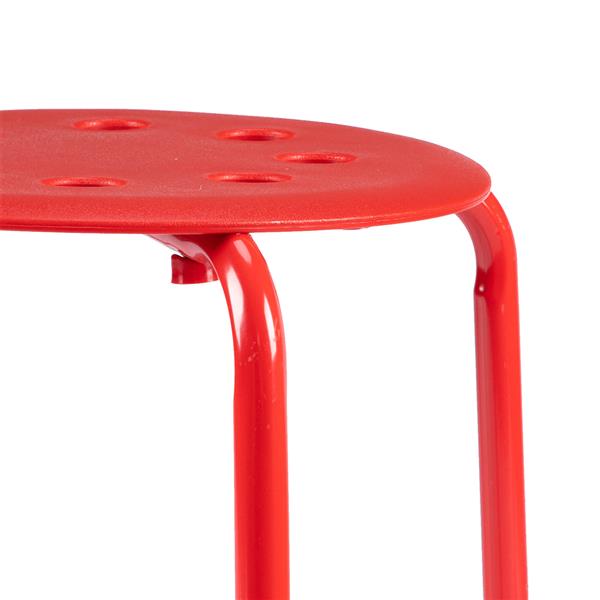 5-Piece Stackable Round Stool In Five Colors