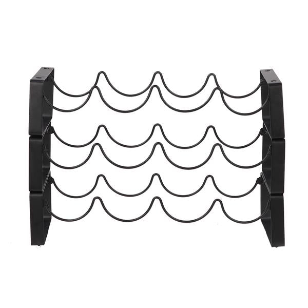 3 Tier Stackable 12 Bottles Metal Wine Rack