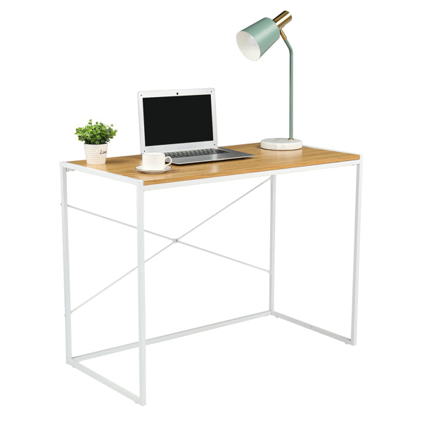 White paint MDF with Triamine Computer Desk