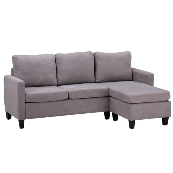 Double Chaise Longue Combination Sofa Light Grey