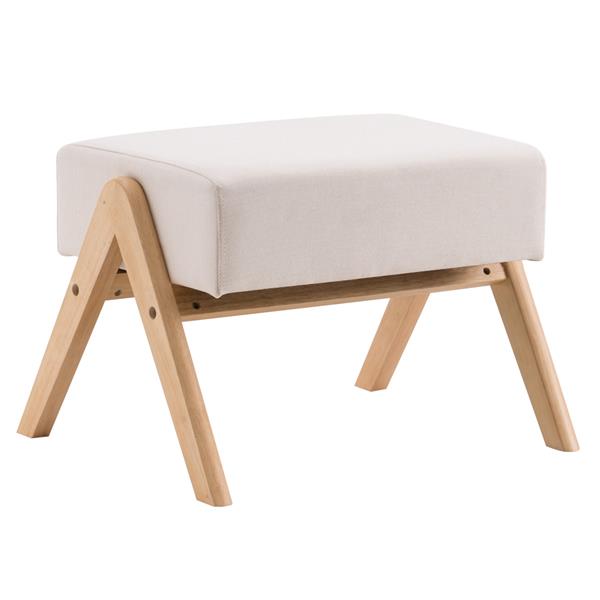 Footrest Stool Nordic A-type Beige (50x25x40cm)