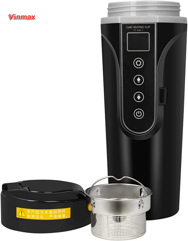 Vinmax 12V 24V Portable Car Heating Cup Dinnerware, namely, plates, cups and saucers