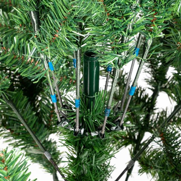 Christmas Tree 6FT 920 Branches Flocking Spray White Tree Plus Pine Cone