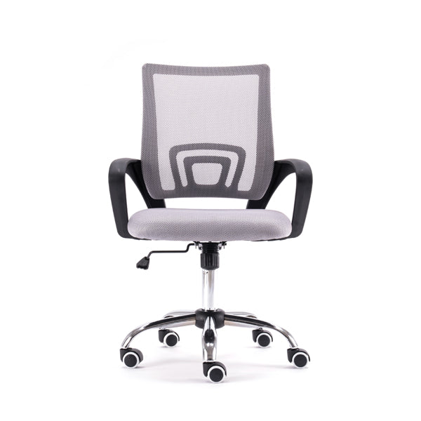 Mesh Back Gas Lift Adjustable Office Swivel Chair White & Black