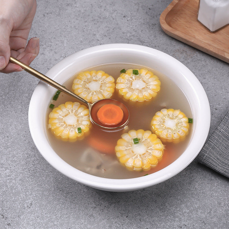 Vinmax 11'' Ceramic Restaurant Big Soup Bowls With Rice Big Bowl Commercial Hotel