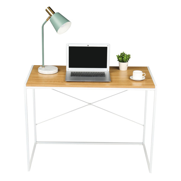White paint MDF with Triamine Computer Desk