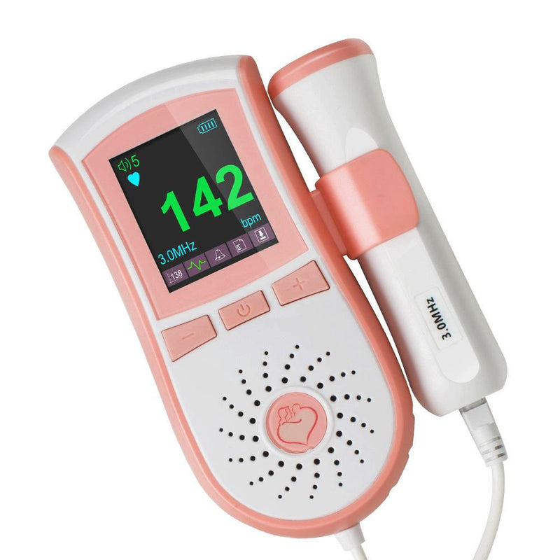 Color LCD Display Pocket Fetal Doppler 3MHz