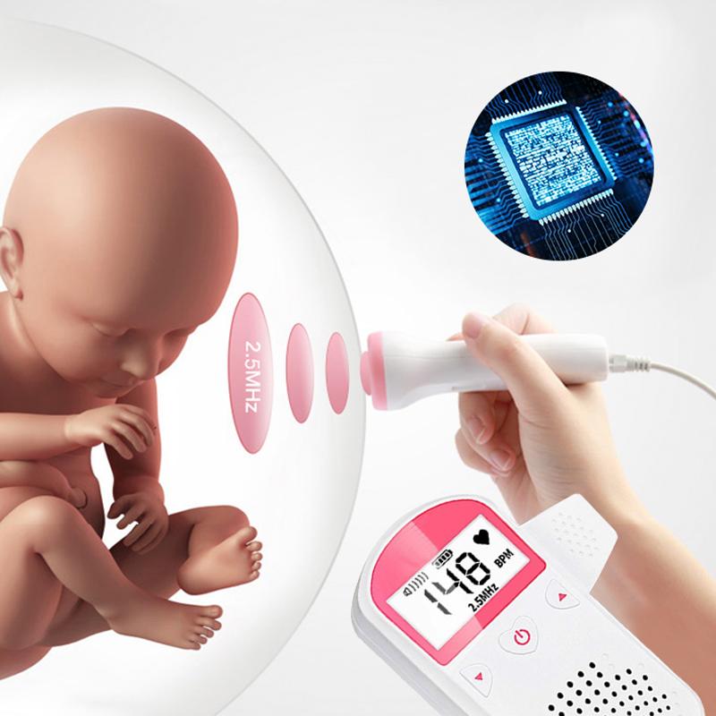 Baby Monitor Fetal Doppler Ultrasound Doppler For Pregnant 2.5MHz