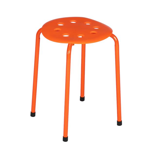 5-Piece Stackable Round Stool In Five Colors