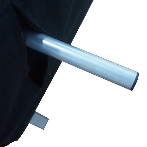 Foldable Dual Purpose Single Sofa Bed with Dust Cover Black