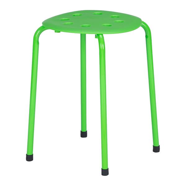 5-Piece Stackable Round Stool In Five Colors