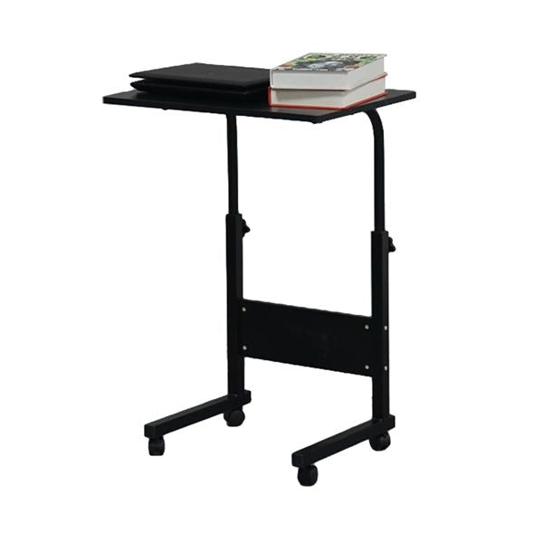 Small Movable Multi-purpose Side Table Computer Desk Baffle-Black