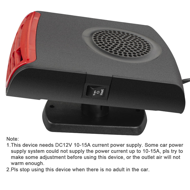 3 in1 12V Car Heater Cooling& Air Purify Defroster Demister