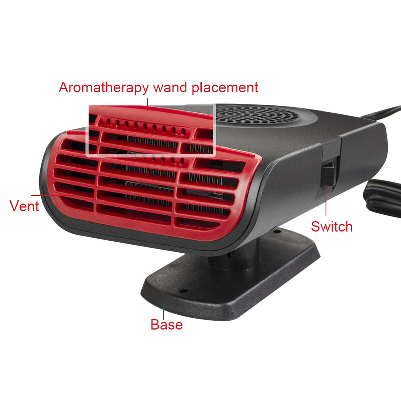 3 in1 12V Car Heater Cooling& Air Purify Defroster Demister