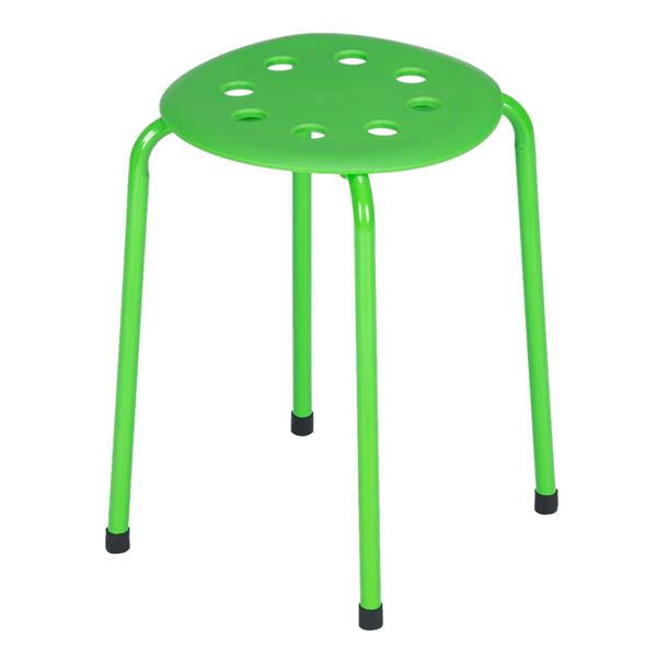 5-Piece Stackable Round Stool In Five Colors