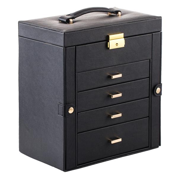 Double-Opening 5-Layer Jewelry Storage Box