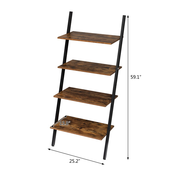 4-Tier Bookshelf Storage Rack Shelves