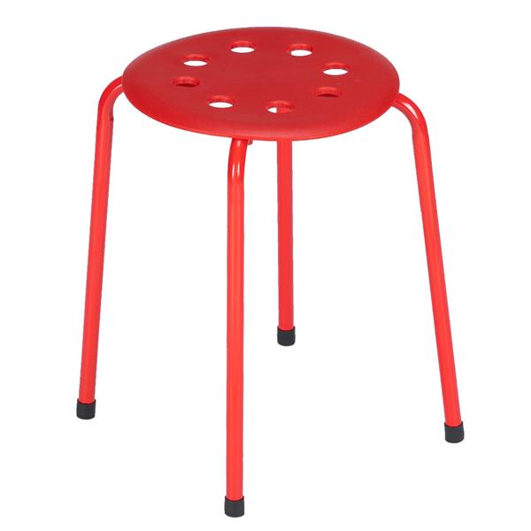 5-Piece Stackable Round Stool In Five Colors