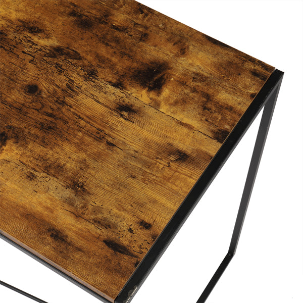 Black Paint MDF Paste Triamine Simple Cross Computer Desk