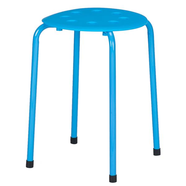 5-Piece Stackable Round Stool In Five Colors