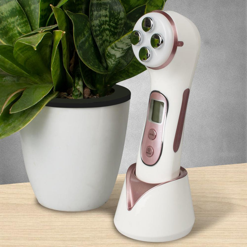 LED light phototherapy Anti Aging Lifting skin care 5 in1 Face Skin Tool facial massager