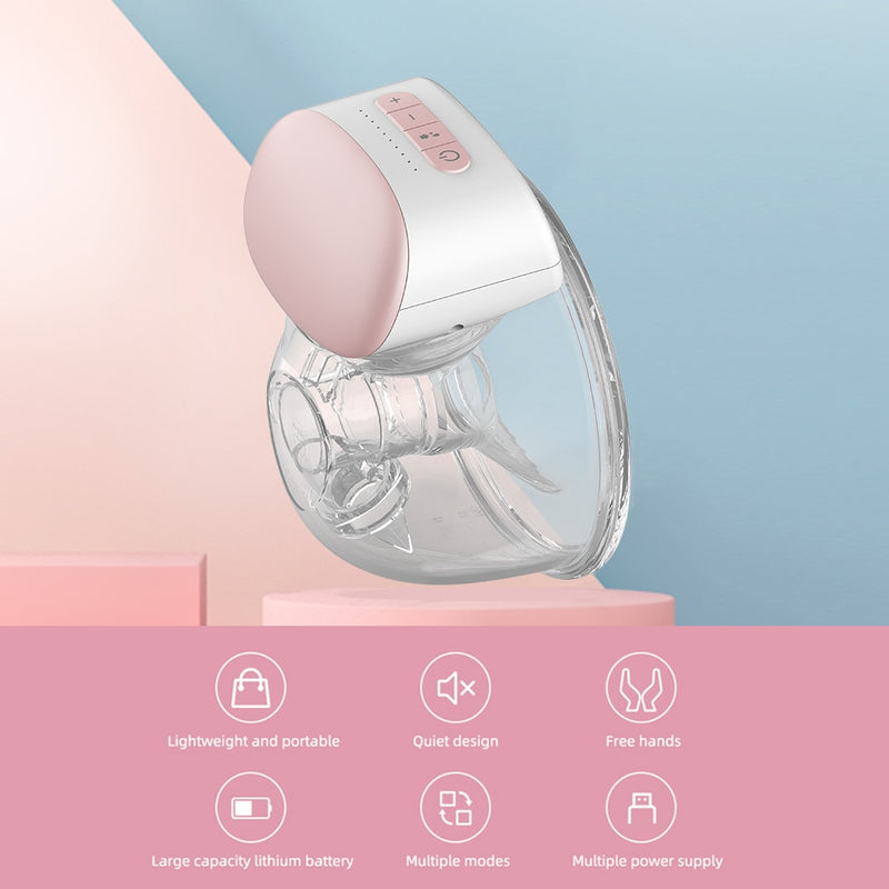 Portable Electric Breast Pumps Hands Free Wearable Breast Pump BPA-free Baby Accessories Newborn Comfort Milk Collector