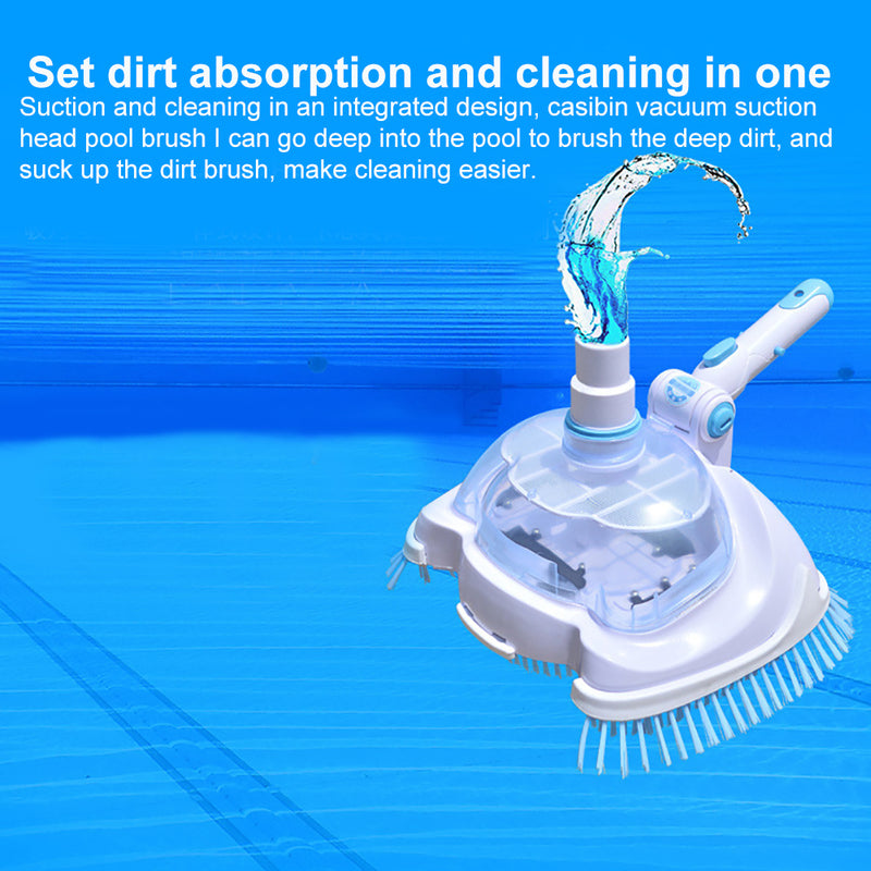 Adjustable Angle Swimming Pool Suction Vacuum Cleaner Head Pond Cleaning Tool