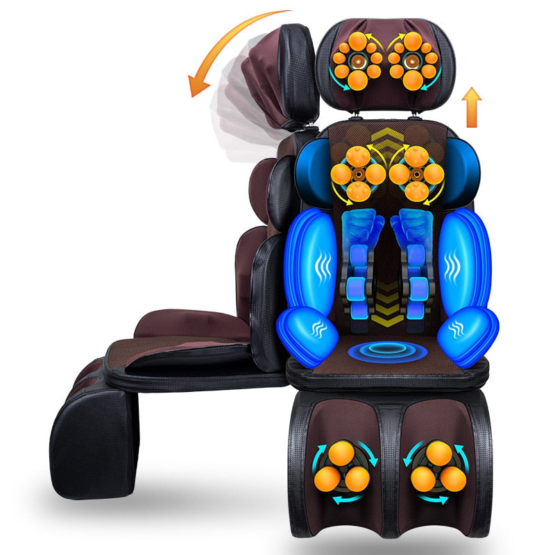 Full Body Electric Vibrating Neck Back Waist Hip Leg Heating  Massage  Chair
