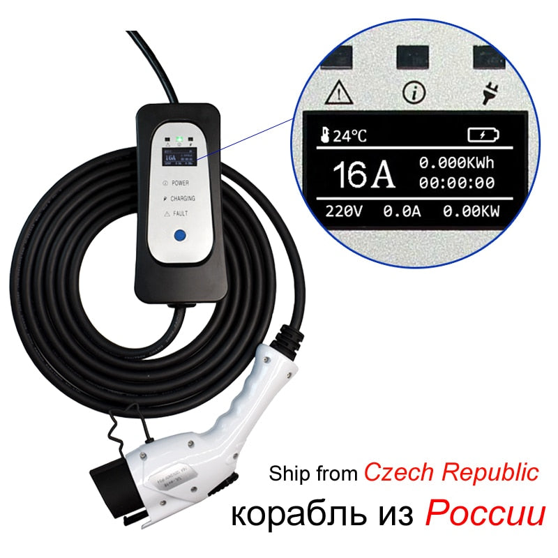 5m Portable Adjustable Controlle Electric Car Charging Stations