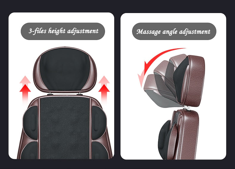 Electric vibrate back massager cheap body shoulder Heating massage chair