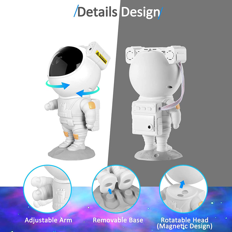 Astronaut Galaxy Laser Projector Starry USB Rotating Nightlights