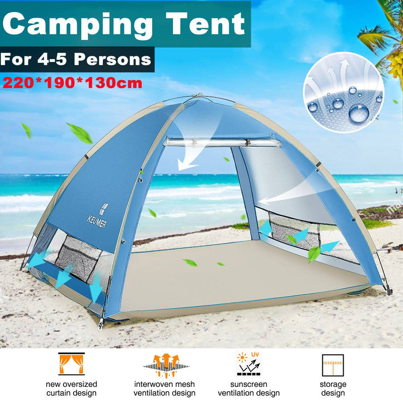 4-5 Person Portable Camping Tent Backpacking Canopy Outdoor Travel Hiking